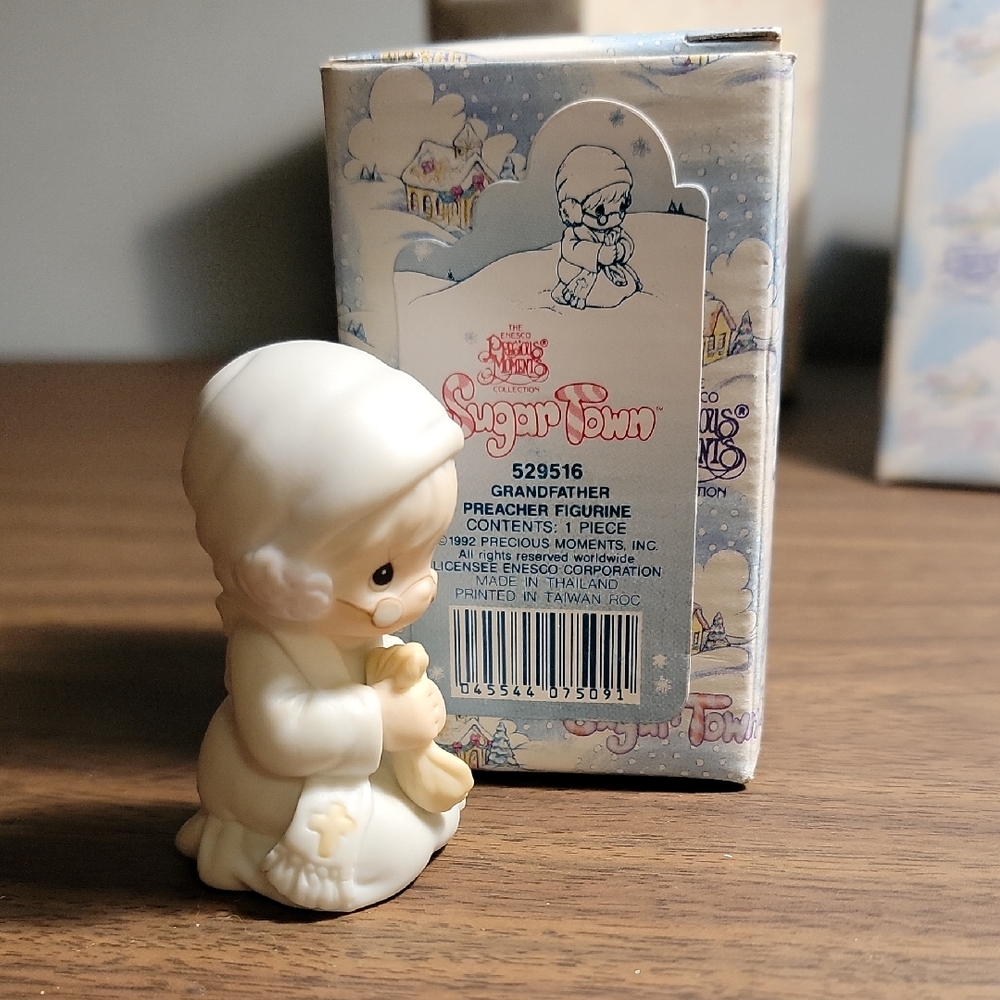 Precious Moments White and Cream Grandfather Figurine